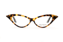 Load image into Gallery viewer, DORIS Optical Glasses M228/M100 Light & Dark Marble Tortoiseshell FRONT with Black TEMPLES - Paul Taylor Eyewear
