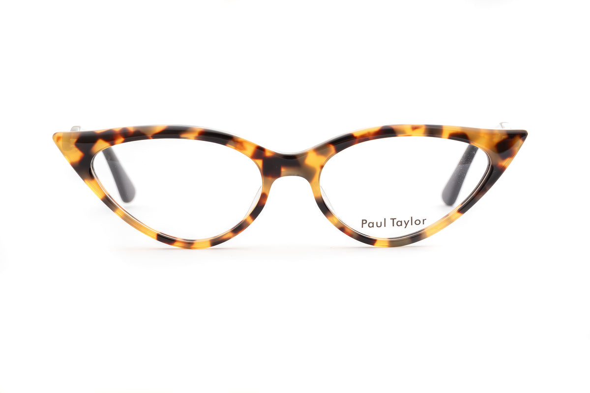 M001 Optical Glasses M228/M100 Light & Dark Marble Tortoiseshell FRONT with Black TEMPLES - Paul Taylor Eyewear