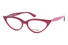 Load image into Gallery viewer, M001 Optical Glasses BY56 40’s Burgundy with 40’s Pink UNDERLAY - Paul Taylor Eyewear