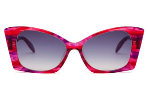 E16 Pink & Purple Swirl FRONT with Pink & Purple Underlay TEMPLES