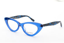 Load image into Gallery viewer, AUDREY Optical Glasses A203 ROYAL BLUE FRONT with Dark Blue &amp; Black Fleck TEMPLES - Paul Taylor Eyewear
