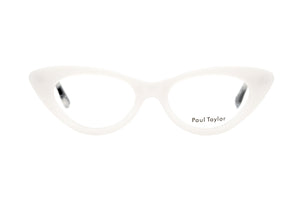 E6H Warm White FRONT with Black White & Crystal Fleck TEMPLES