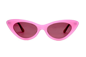 YK01 POLARISED Pink Pearl FRONT with Crimson Pink TEMPLES