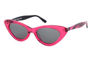 LAST PAIR!!! JA504 Deep Cocktail Rose FRONT with Fuchsia Pink Tiger TEMPLES