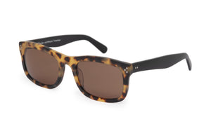 M228/M100 POLARISED Light & Dark Marble Tortoiseshell FRONT with Black TEMPLES