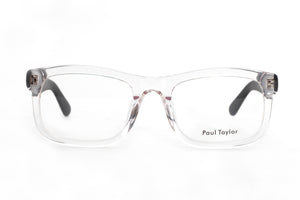 S000/M100 Shiny Crystal Clear FRONT with Matt Black TEMPLES