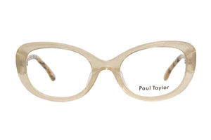 C23 Golden Shimmer FRONT with marbled Tan Black Golden Mother of Pearl TEMPLES