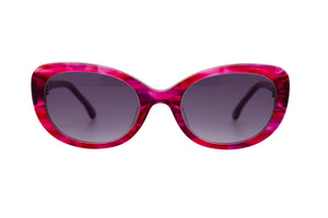 E16 Pink & Purple Swirl FRONT with Pink & Purple Underlay TEMPLES