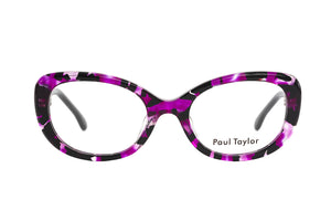 Z53/M100 Purple Mottle FRONT with Black TEMPLES