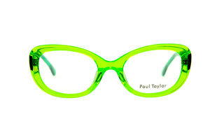 J19 Transparent Lime FRONT with Bright Transparent Green TEMPLES