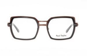 M100/BR Chocolate Brown STAINLESS STEEL with Black ACETATE