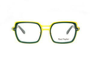 M26 Yellow STAINLESS STEEL with Green ACETATE