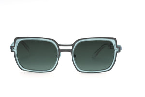 S000/GREY POLARISED Grey STAINLESS STEEL with Crystal Clear ACETATE