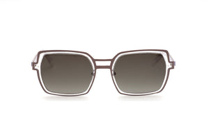 S000/GREY POLARISED Grey STAINLESS STEEL with Crystal Clear ACETATE