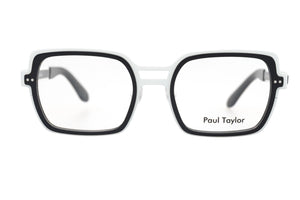 M100/BR White STAINLESS STEEL with Black ACETATE