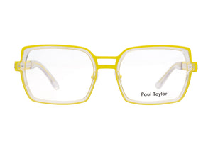 S000/BLU Yellow STAINLESS STEEL with Crystal Clear ACETATE