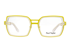 S000/BLU Yellow STAINLESS STEEL with Crystal Clear ACETATE