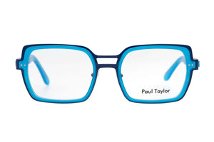 Y91 Dark Blue STAINLESS STEEL with Bold Blue ACETATE