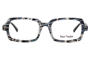 Y4/M100 Black Pearl Silver and Crystal Patterned FRONT with Black TEMPLES