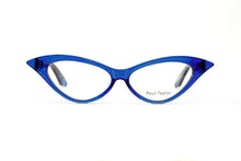 Load image into Gallery viewer, DORIS Optical Glasses A203 ROYAL BLUE FRONT with Dark Blue &amp; Black Fleck TEMPLES - Paul Taylor Eyewear
