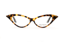 Load image into Gallery viewer, DORIS Optical Glasses M228/M100 Light &amp; Dark Marble Tortoiseshell FRONT with Black TEMPLES - Paul Taylor Eyewear
