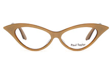Load image into Gallery viewer, DORIS Optical Glasses YWG Golden Light Bronzed FRONT with Golden Honey Tortoiseshell TEMPLES - Paul Taylor Eyewear
