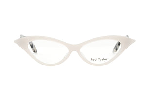 E6H Warm White FRONT with Black White & Crystal Fleck TEMPLES