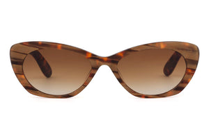 AK4 Golden Marble FRONT with Golden Marble & Tortoiseshell Underlay TEMPLES....HAS MORE VARIANCE IN THE ACETATE PATTERN