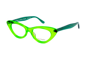 J19 Transparent Lime FRONT with Bright Transparent Green TEMPLES