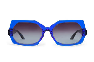 A203 Royal Blue FRONT with Dark Blue & Black Fleck Tortoiseshell TEMPLES