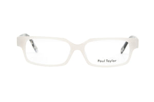 E6H Warm White FRONT with Black White & Crystal Fleck TEMPLES