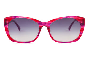 E16 Pink & Purple Swirl FRONT with Pink & Purple Underlay TEMPLES
