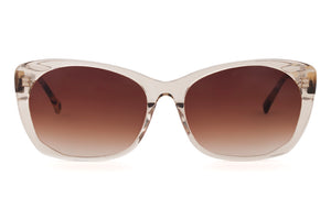 M58 Transparent Light Caramel FRONT with Dark & Light Tortoiseshell TEMPLES