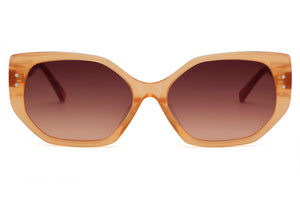 A85 Warm Light Orange FRONT with Burnt Orange Mottled TEMPLES