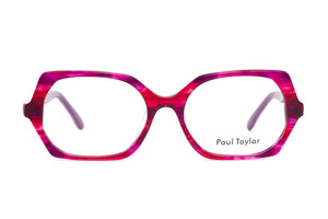 E16 Pink & Purple Swirl FRONT with Pink & Purple Underlay TEMPLES