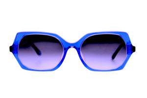 A203 Royal Blue FRONT with Dark Blue & Black Fleck Tortoiseshell TEMPLES