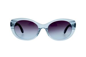 KK8 Pastel Blue FRONT with Blue Marble Patterned TEMPLES