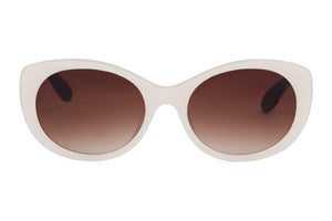Y32/K20 Pearl White FRONT with Black TEMPLES...ONE PAIR ONLY!!! HAS A VERY SLIGHT IMPERFECTION IN THE ACETATE FINISH