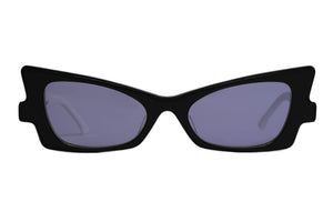 M100/W Black FRONT with White TEMPLES