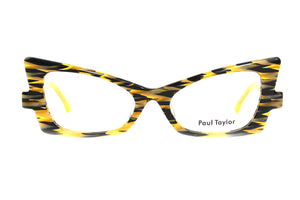 V2 Yellow Black Patterned FRONT with Honey Mustard Yellow TEMPLES