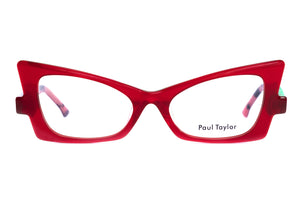 Y68L Warm Red and a hint of sparkled FRONT with Maroon Plum Tortoiseshell TEMPLES