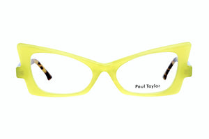Y94L Lime Yellow Mustard FRONT with Rich Yellow Mustard Tortoiseshell TEMPLES