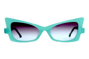 Z25 Mid Aqua FRONT with Deep Aqua Black Tortoiseshell TEMPLES