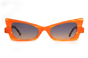 ZORV Orange Venetian with Orange Tortoiseshell TEMPLES