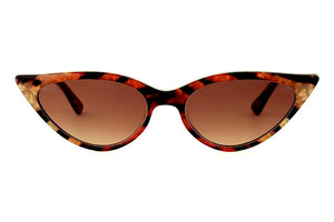 K4B Multicoloured Tiger FRONT with Golden Marble & Tortoiseshell Underlay TEMPLES