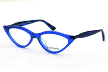 Load image into Gallery viewer, M002 Optical Glasses A203 ROYAL BLUE FRONT with Dark Blue &amp; Black Fleck TEMPLES  - Paul Taylor Eyewear
