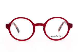 Y68L Warm Red and a hint of sparkled FRONT with Maroon Plum Tortoiseshell TEMPLES