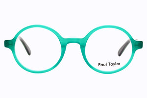 K50 Opaque Jade FRONT with Multi Green patterned TEMPLES