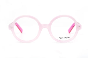 ZA71 Soft Pink Swirl Pattern FRONT with Hot Pink TEMPLES