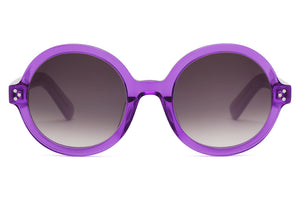 38M Transparent Vibrant Lilac Purple FRONT with Mauve TEMPLES